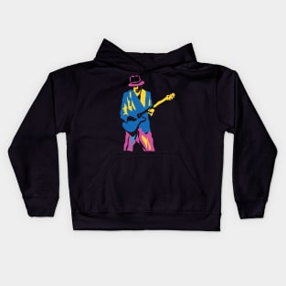 Funny Colorful Rock Guitarist Kids Hoodie